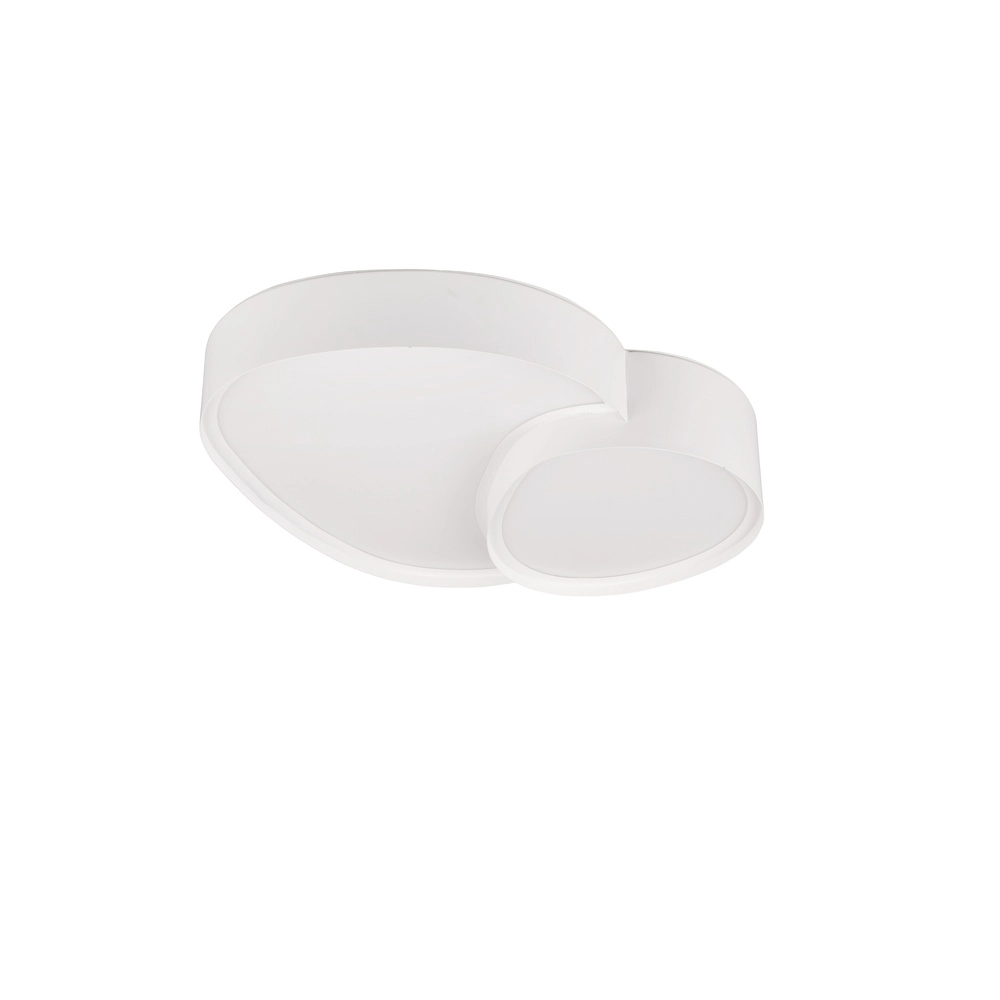 Organische plafonniere Rise 43,5cm wit Trio 4017807600575