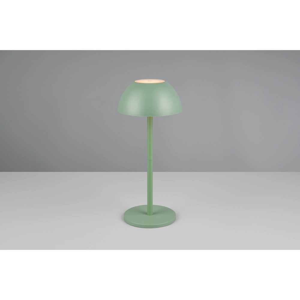 Tafellampje Ricardo pistache groen Ø 13,5cm Trio 4017807601800