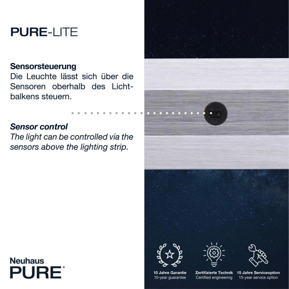 Design hanglamp Pure Lite 100cm metaal Paul Neuhaus 4012248344842
