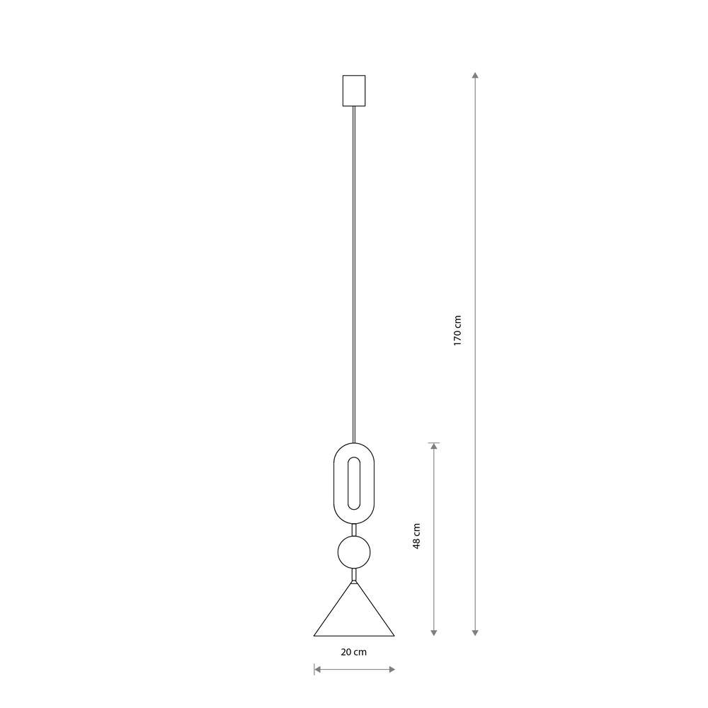 Unieke hanglamp Drops Color zand bruin Ø 20,5cm Lyora 5903139111928