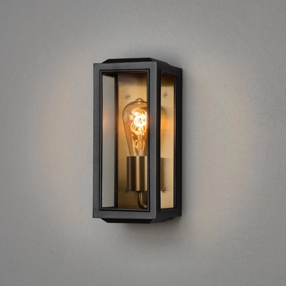 Zwart met gouden buitenlamp Carpi KonstSmide 7318303487583