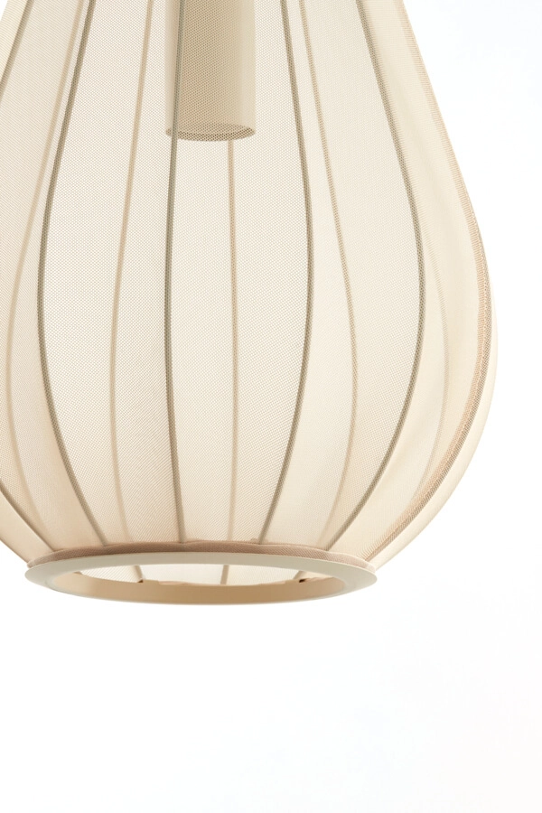 Japandi hanglamp Itela 3-lichts crème 80cm Light & Living 8717807702779