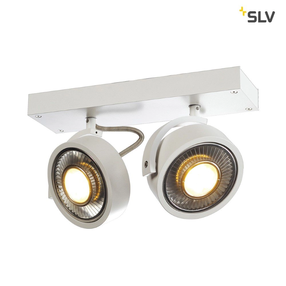 Spot Kalu 2 QPAR111 2-lichts wit SLV 4024163142427