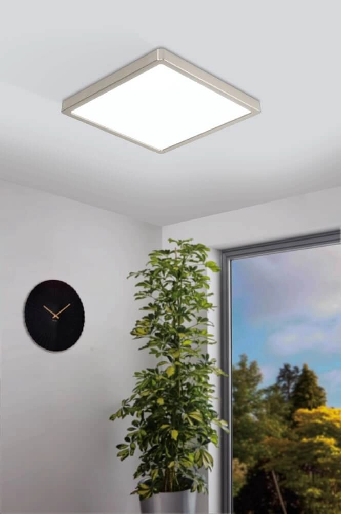 Plafonnière Zigbee Fueva-Z 28,5x28,5cm RVS Eglo 9002759988524