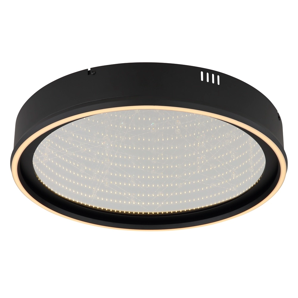 Zwarte plafondlamp Mirrora Ø 51,5cm Globo 9007371575848