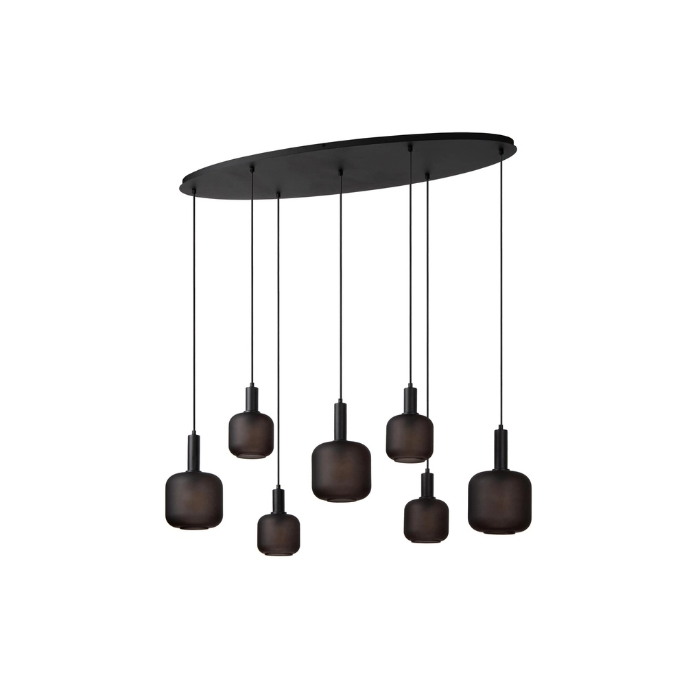 Zwarte hanglamp Eloise 7-lichts
