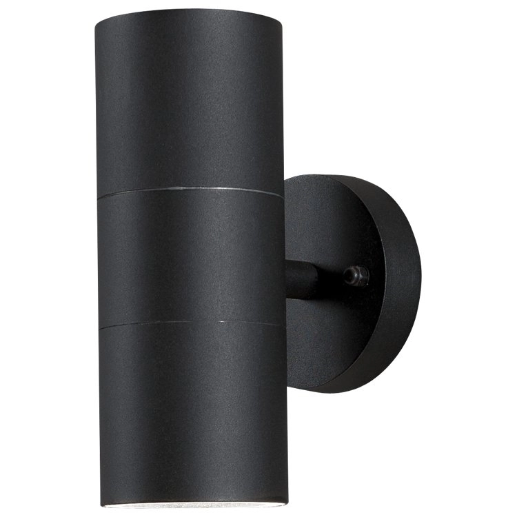 Wandspot Modena Up - Down 2-lichts 19cm zwart