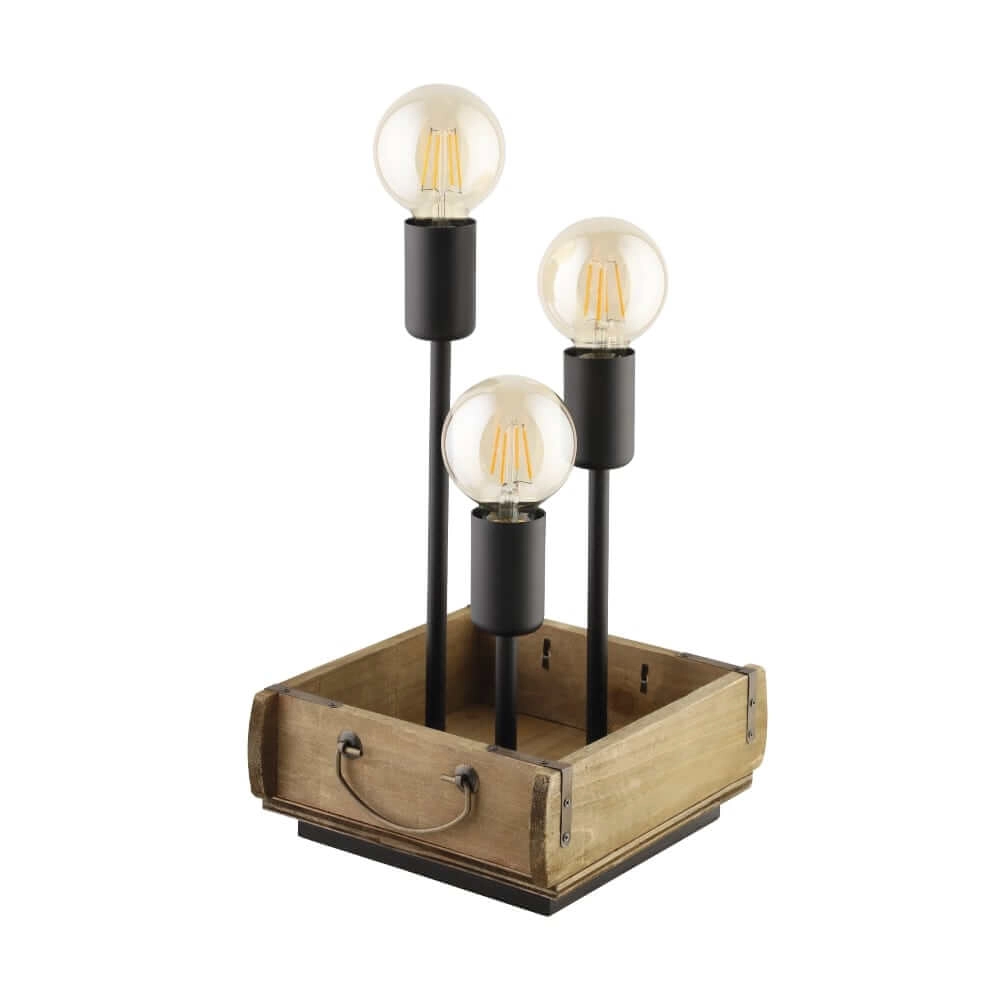 Houten tafellamp Wootton
