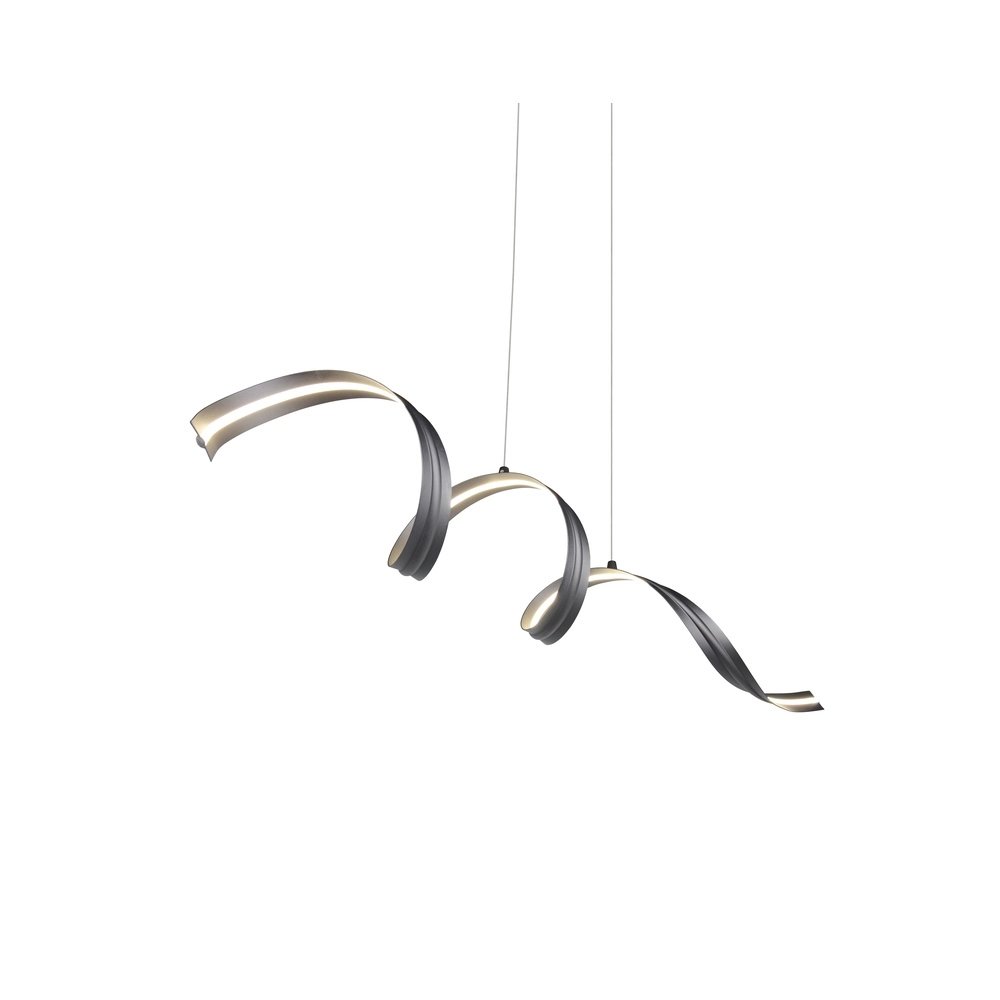 Moderne hanglamp Tivor zwart Trio 4017807706291