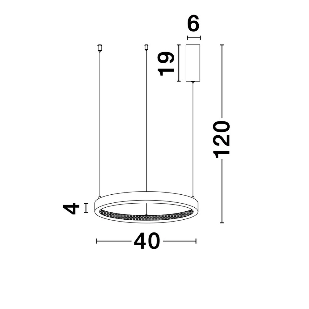 Hanglamp Preston goud Ø 40cm Lyora 5212017424068