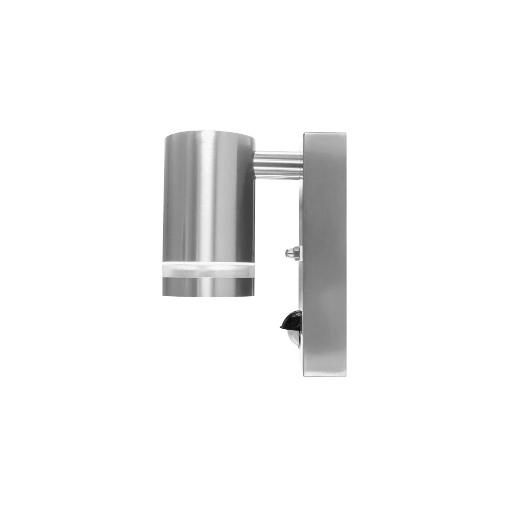 Wandspot met sensor Opden RVS - 1x GU10 Lyora 5055788285632
