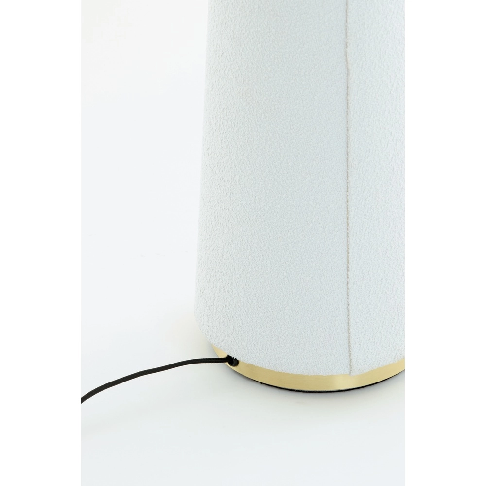 Vloerlamp Devia Ø 50cm - bouclé - beige Light & Living 8717807759513