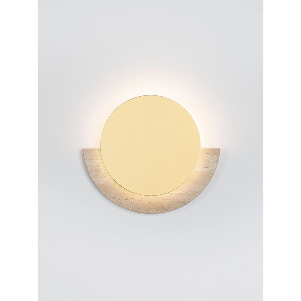Design wandlamp Molli travertin Ø 17cm Lyora 5212063501300