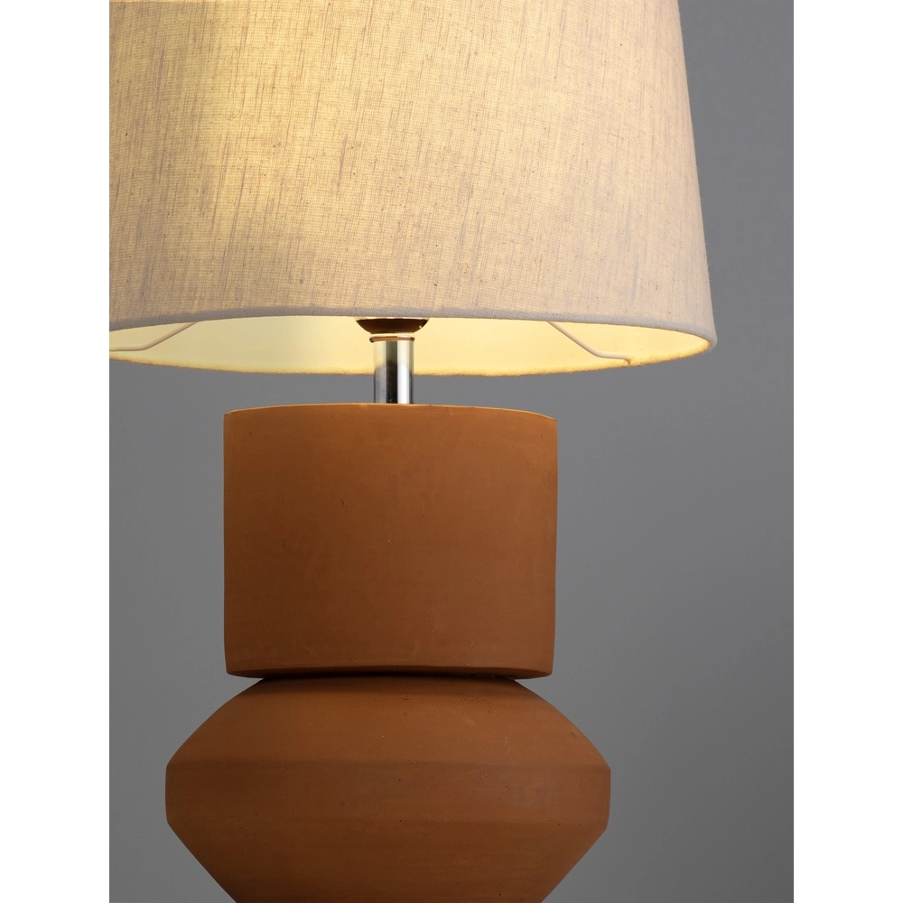 Tafellamp Izumi terracotta Lyora 5212017468147