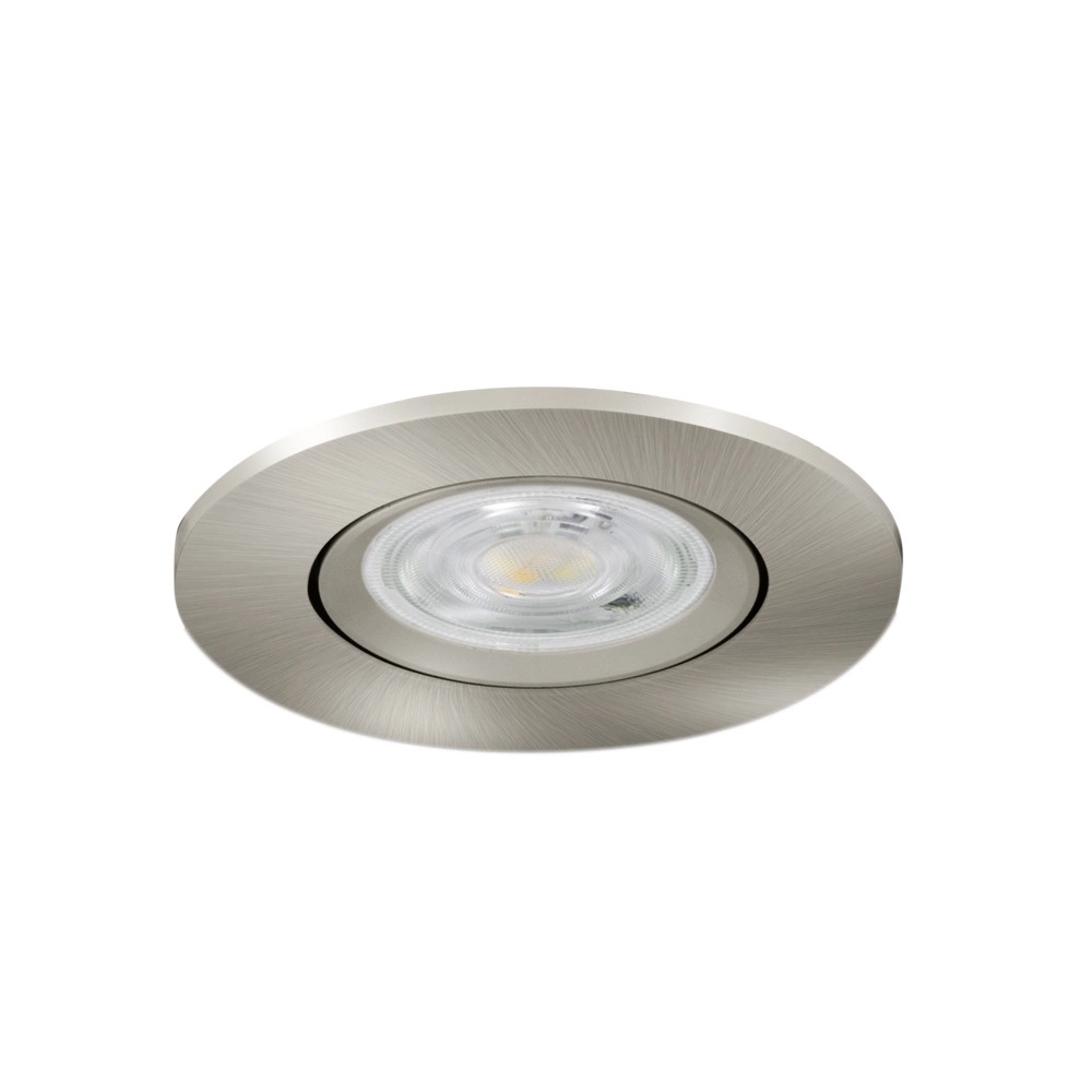 Inbouwspot Barranco nikkel Ø 8,4cm IP44 - 3000K Eglo 9008606359172