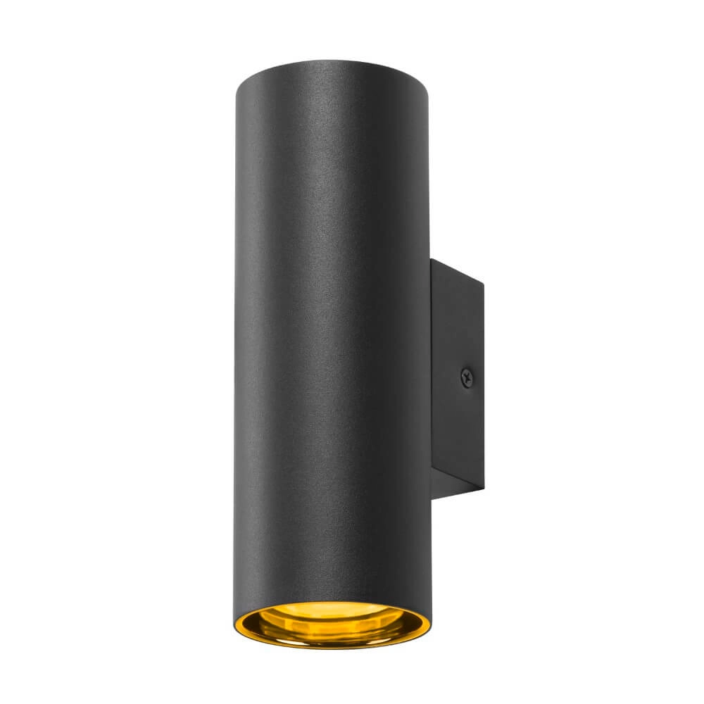 Zwarte wandspot Asto Tube up & down - 2x GU10 SLV 4024163265973