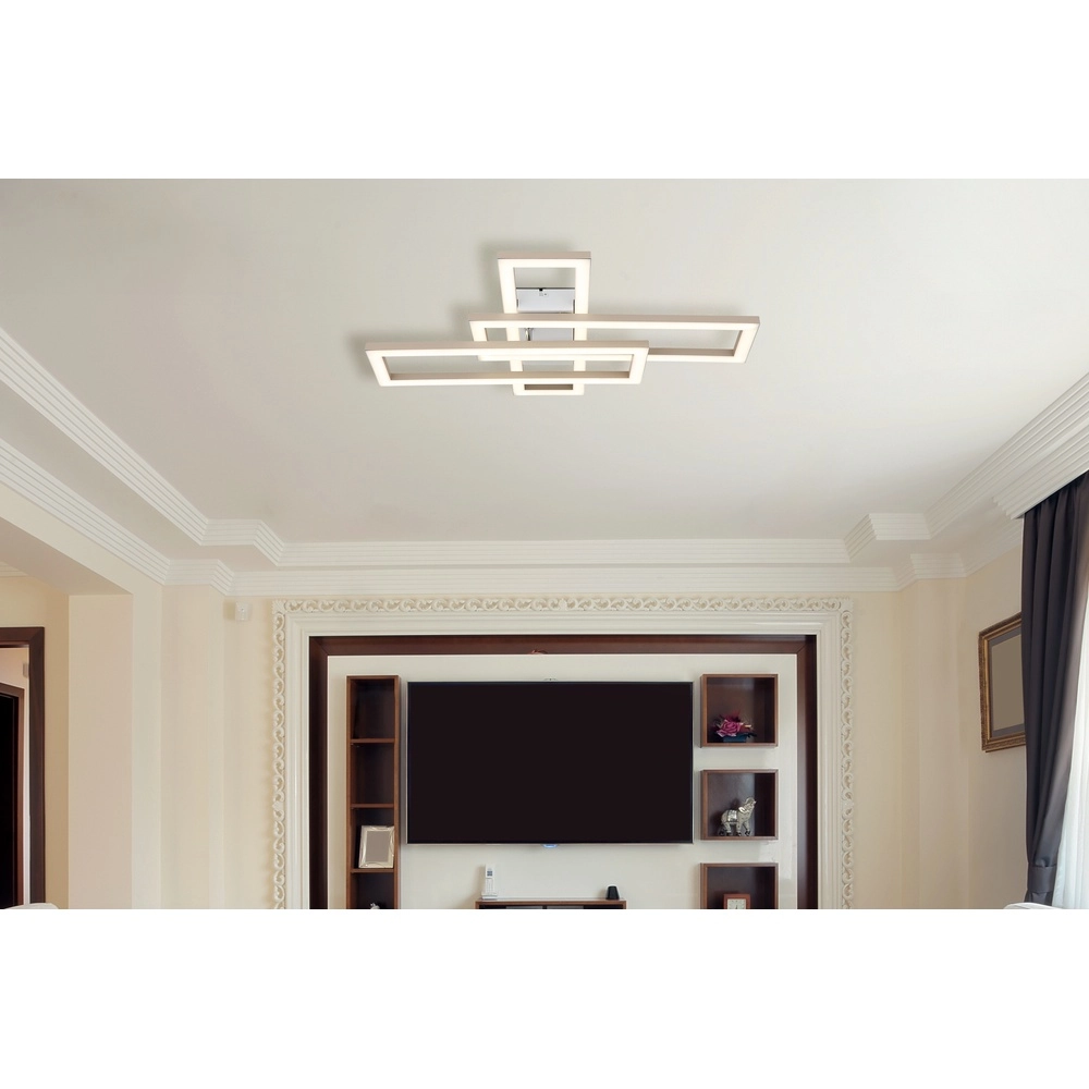 Moderne plafondlamp Wilton zand bruin 40cm Globo 9007371575800