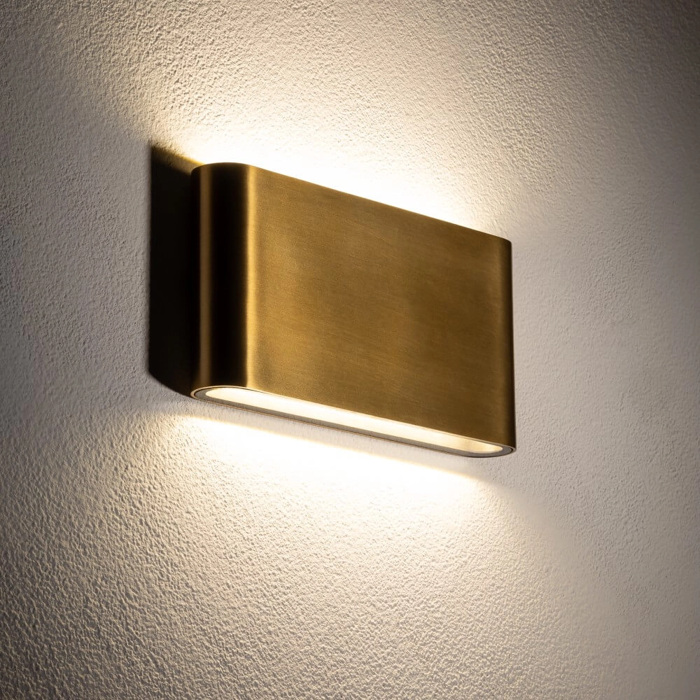 Messing wandlamp Semi M LED 17.5cm Lyora 5903139113663