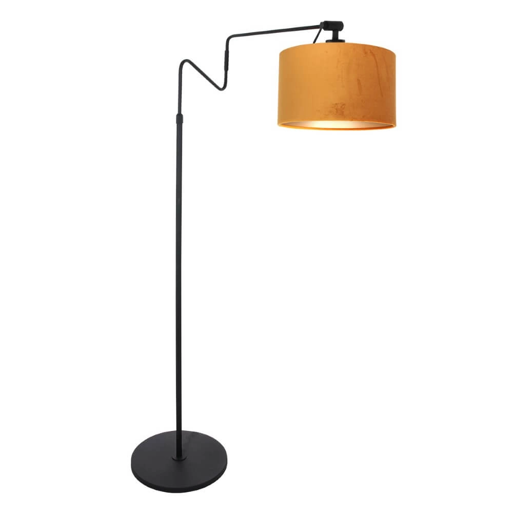 Staande leeslamp Linstrom met gouden kap