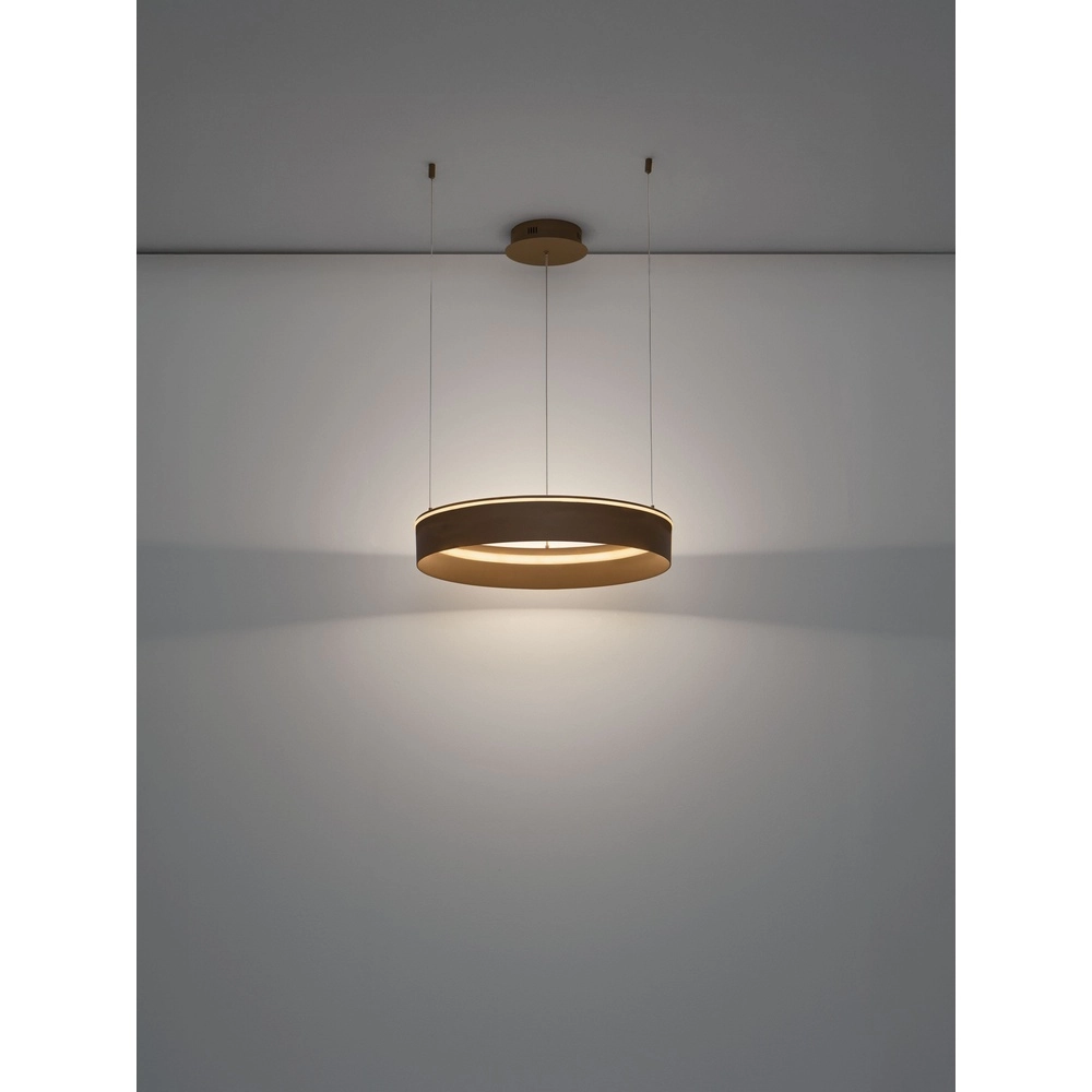 Moderne hanglamp Olivia zand bruin Ø 60cm Lyora 5212017494184