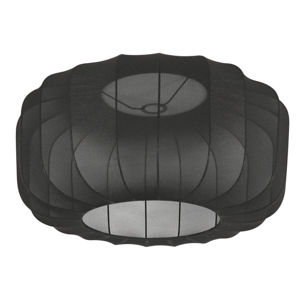 Booglamp zandbruin Vela Lino met zwarte kap Ø60cm Steinhauer 8712746185744
