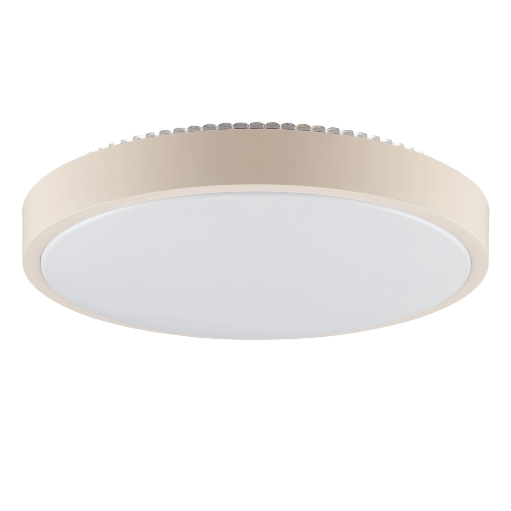 Plafonniere Solistra zand bruin met wit Ø 34,5cm Brilliant 4004353477614