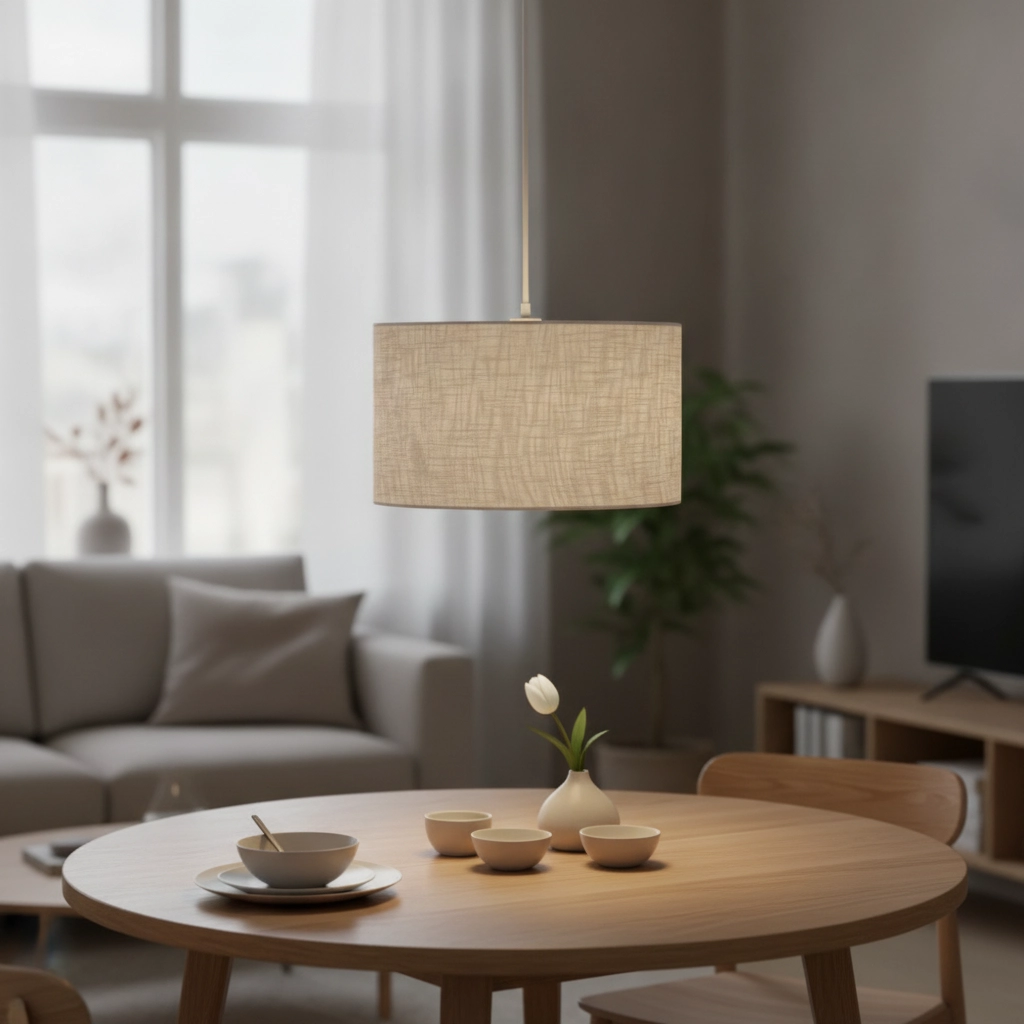 Linnen hanglamp Karen Ø 40cm