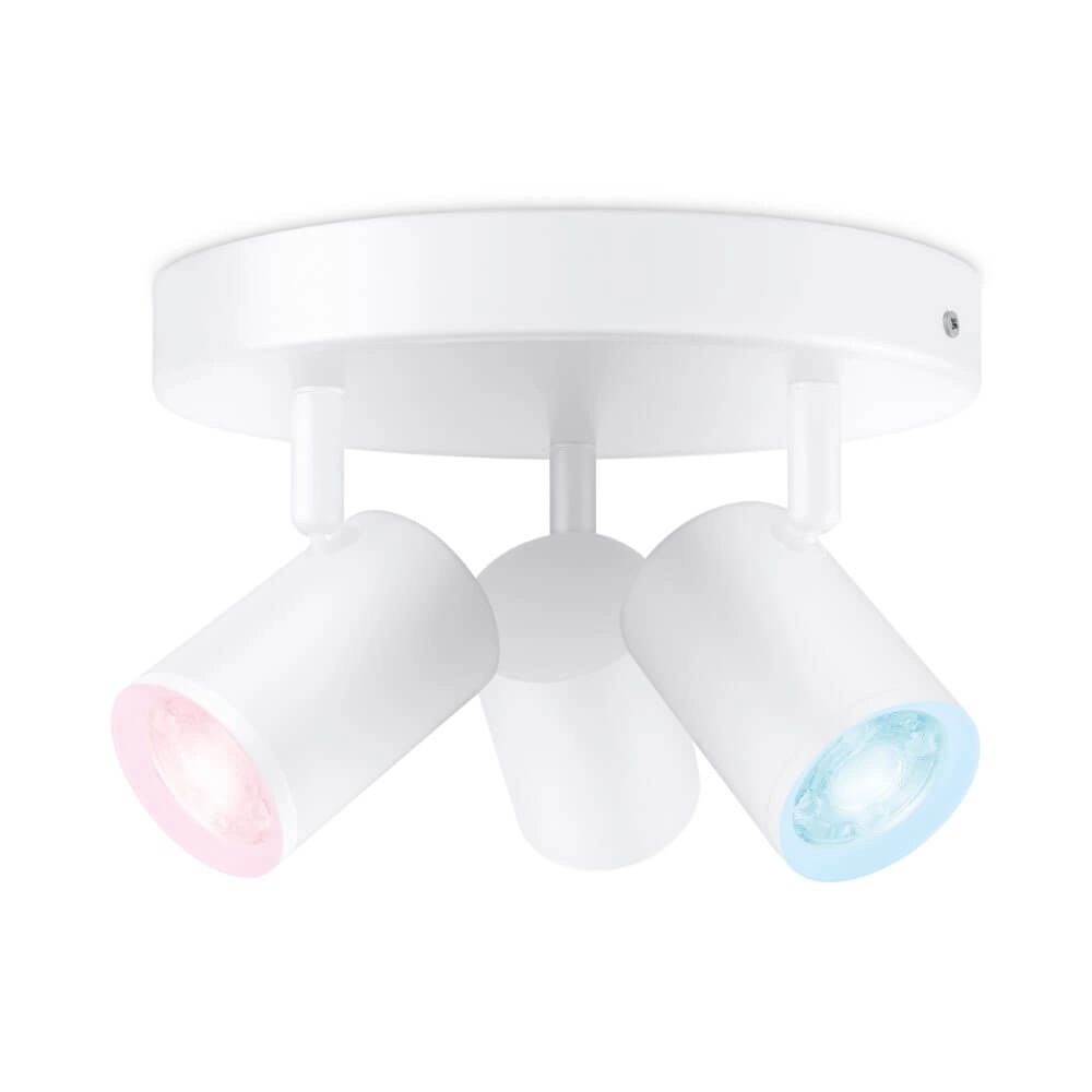 3-lichts opbouwspot Imageo smart - wit