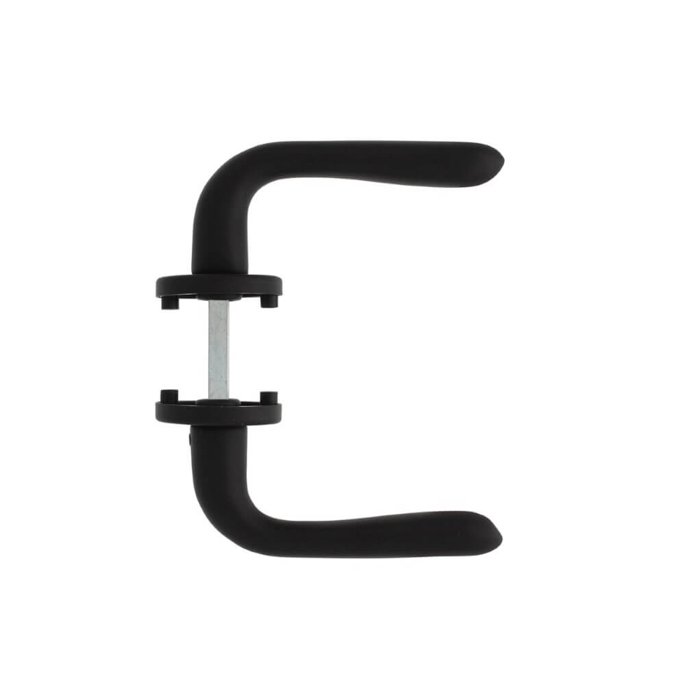 Deurklink Merredin aluminium zwart Ø 5cm Intersteel 8714186505236