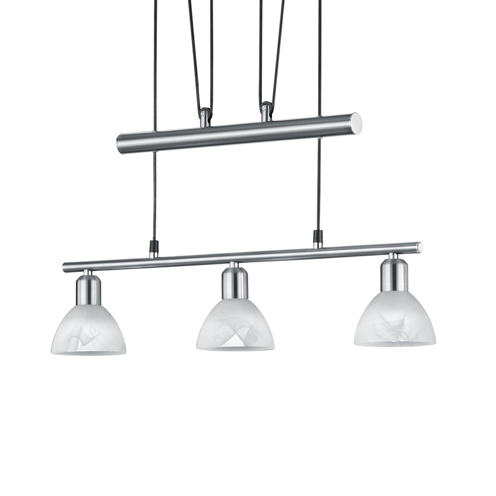 LED hanglamp Levisto 3-lichts nikkel Trio 4017807281750
