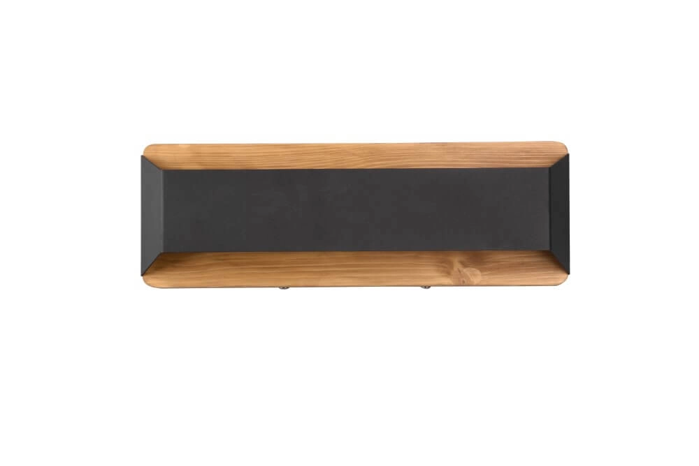 Wand lamp Arino 35cm zwart met houtbruin Trio 4017807502787