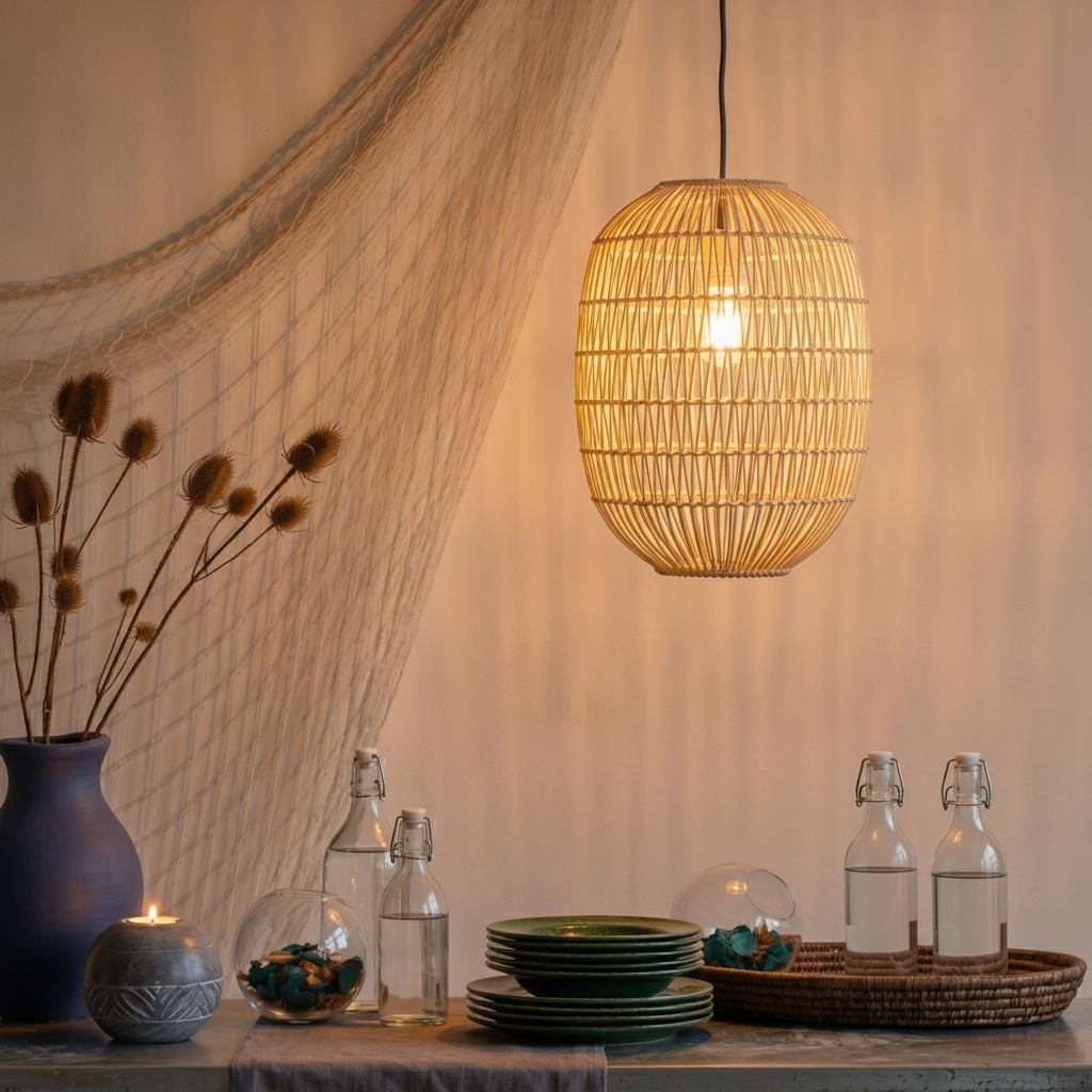 Rotan hanglamp Melody Ø 30cm