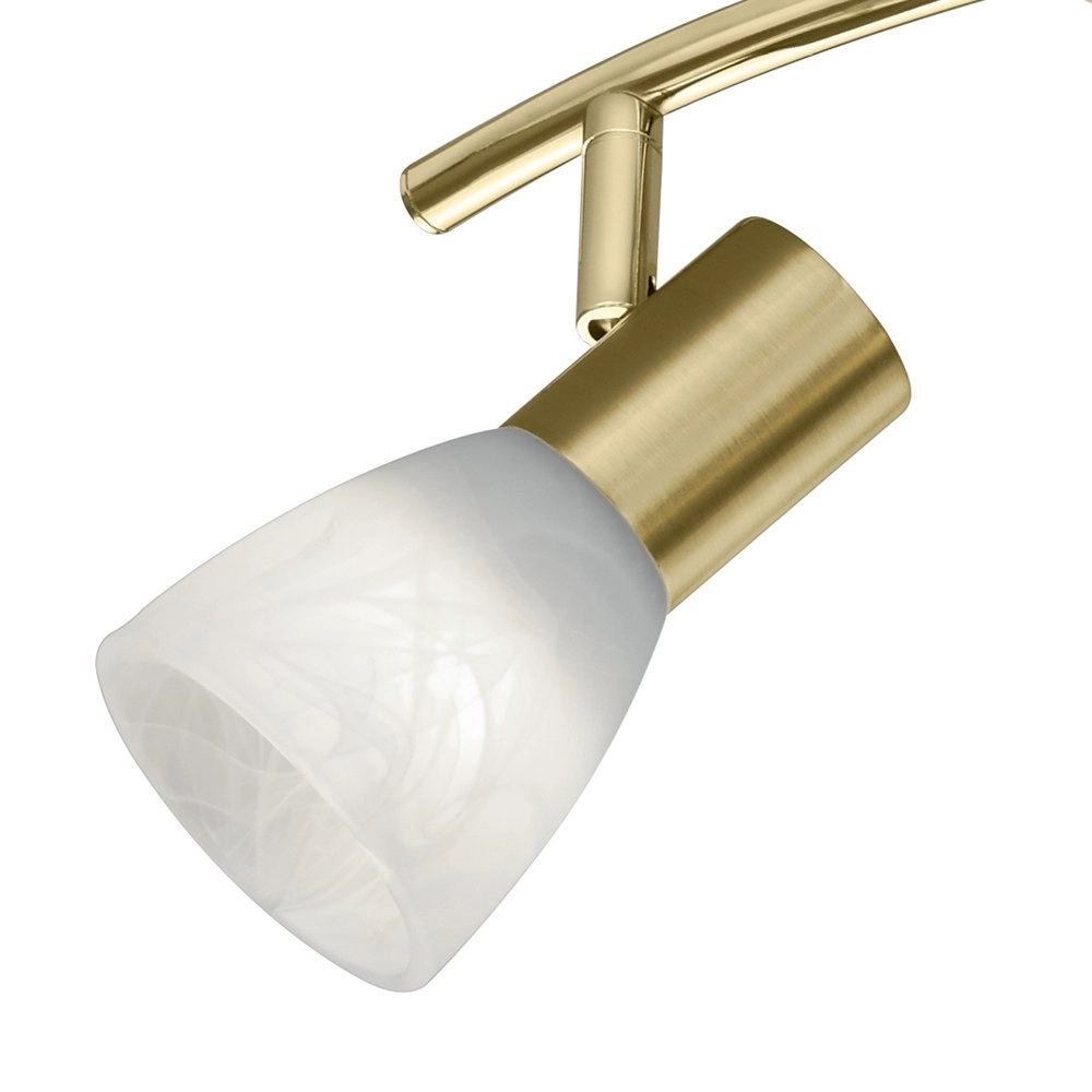 LED plafondspot Levisto 3-lichts messing mat Trio 4017807281682
