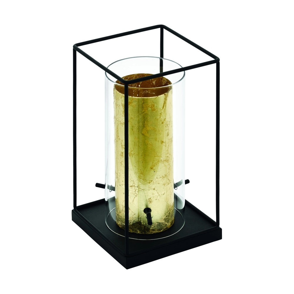 1-lichts hanglamp Loncino 1 zwart met goud