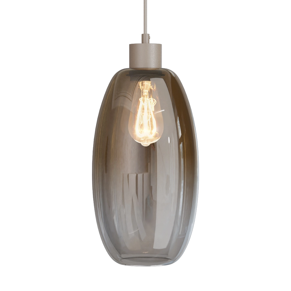 Glazen hanglamp Olive Ø 18,5cm - zand Masterlight 8718121393803