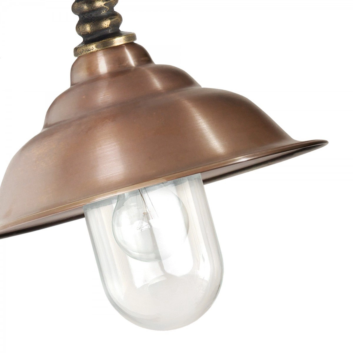 Bronzen muurlamp Chateau met koperen kap KS verlichting 8714732134309
