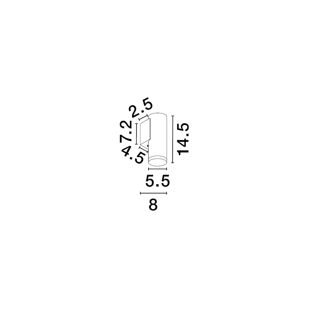 Wandspot Mao zwart Lyora 5212017475336