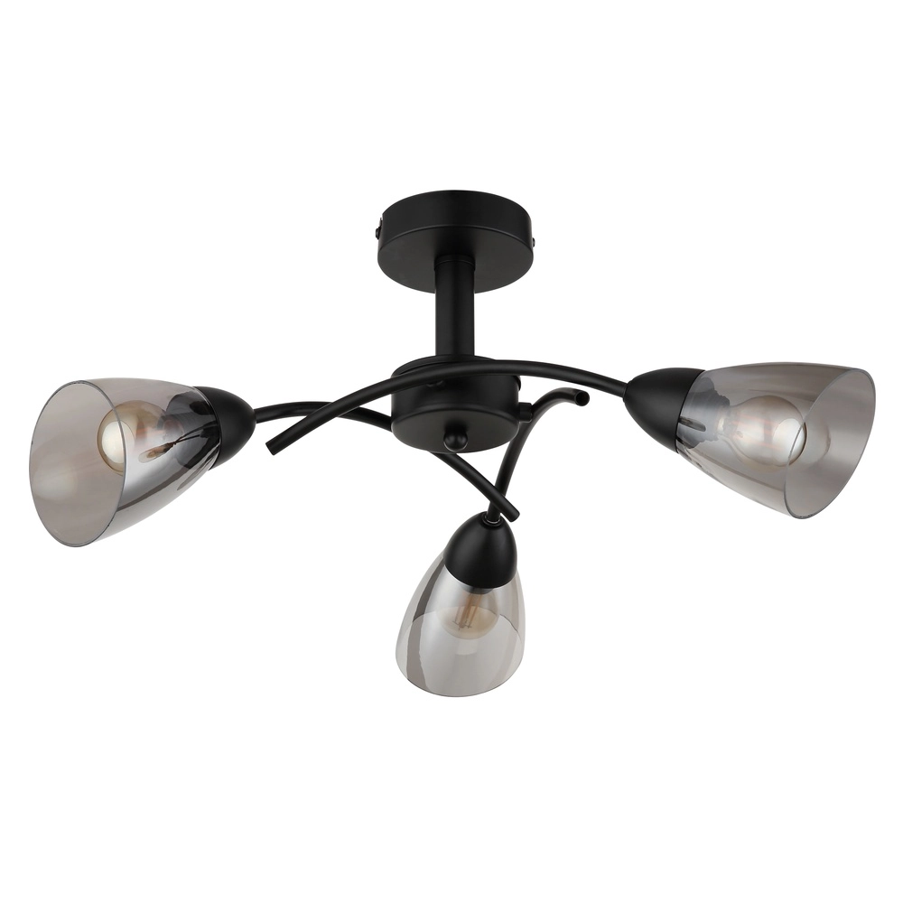 Zwarte plafondlamp Paula design Globo 9007371589524