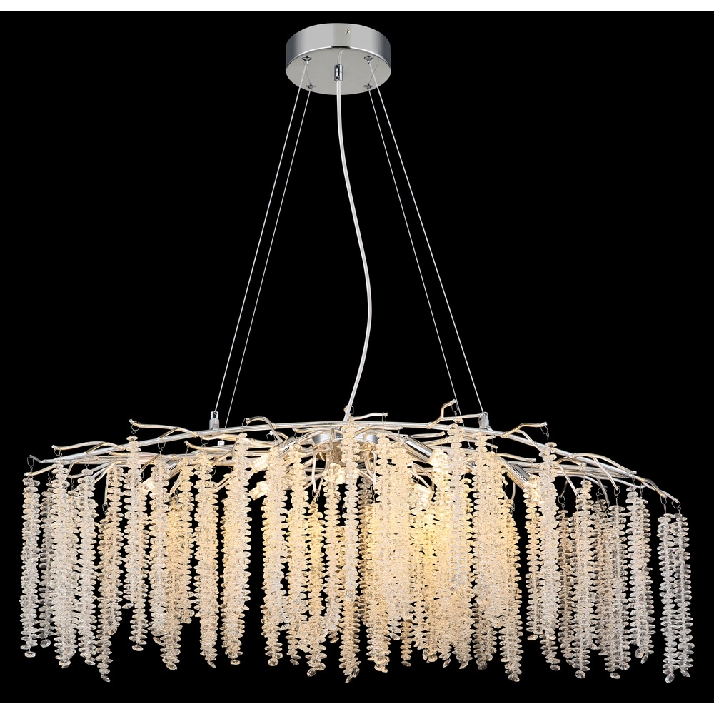 Hanglamp Laverne chroom ovaal Globo 9007371578153