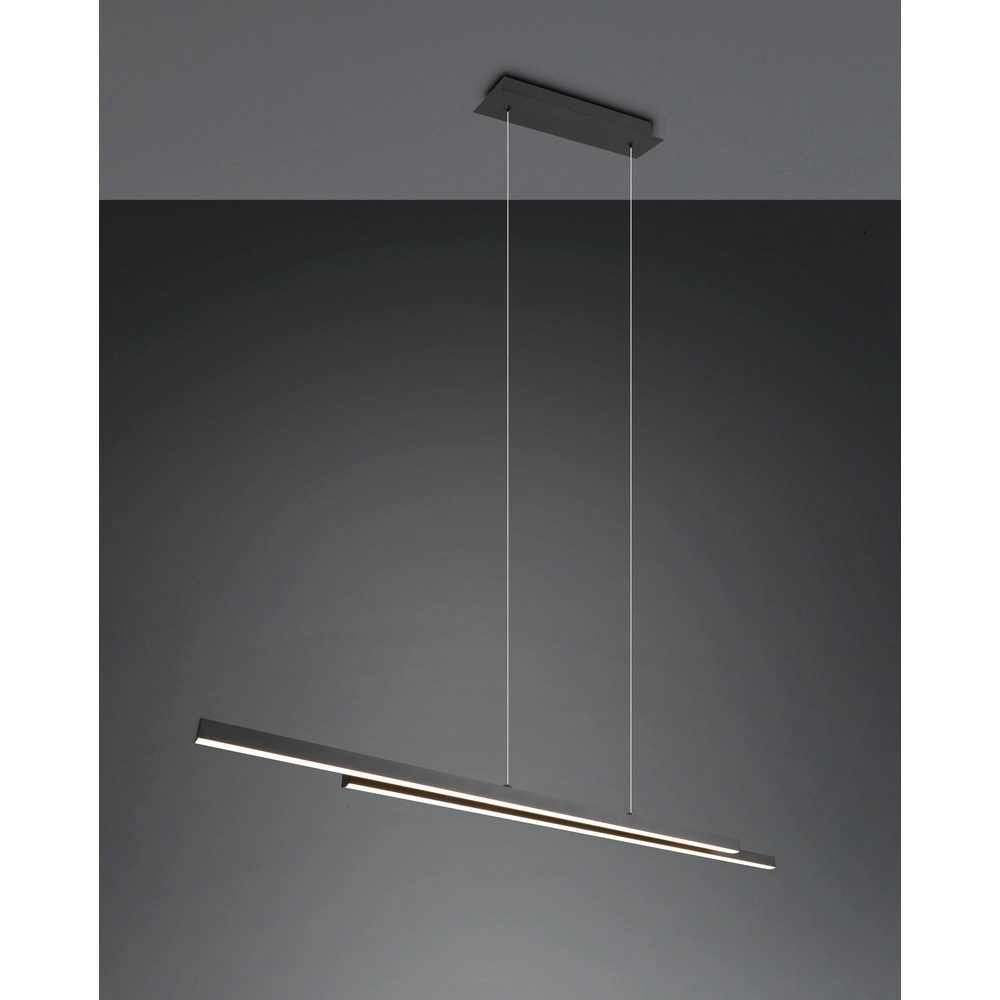 Hanglamp Odio zwart Trio 4017807612523