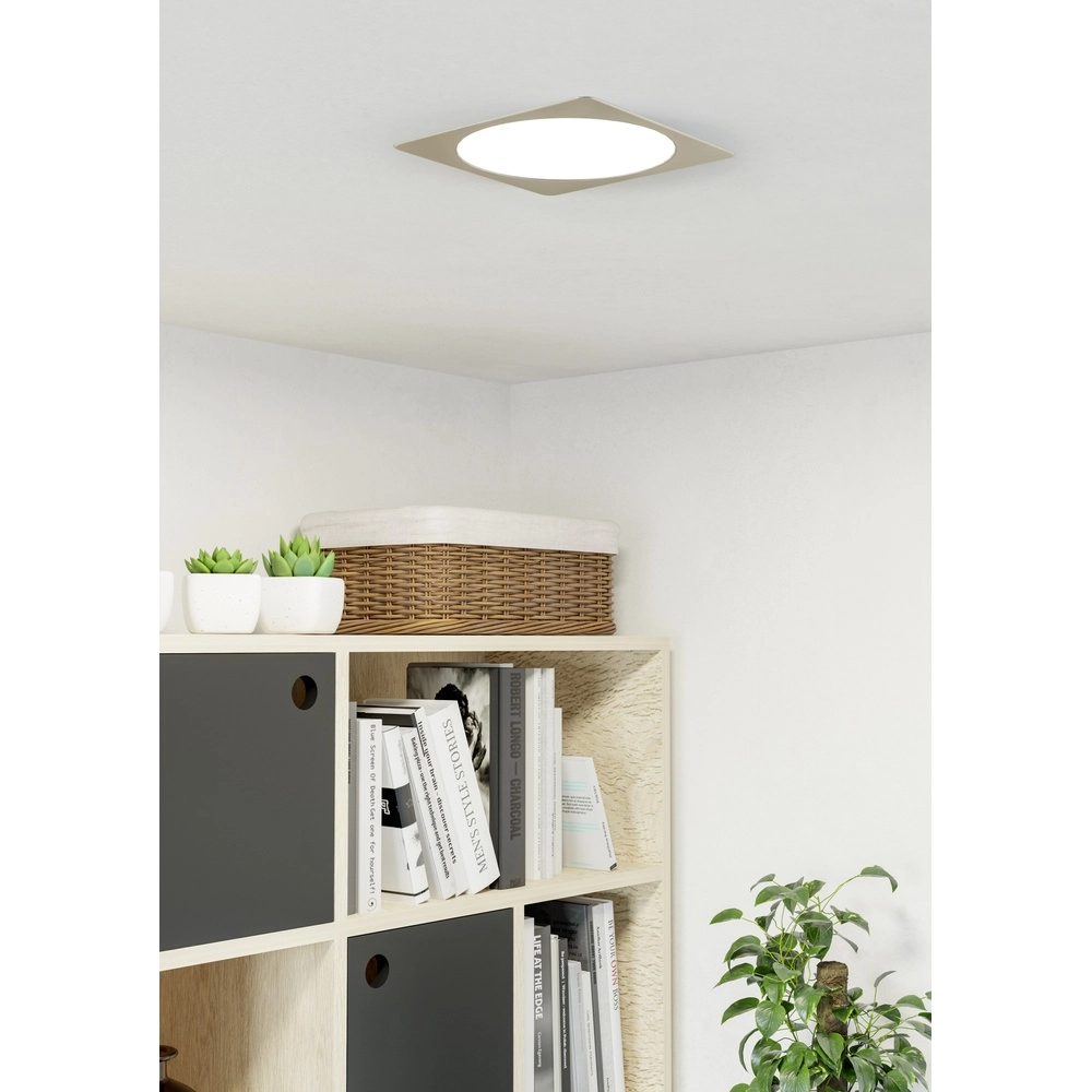 Inbouw lamp Fueva 6 vierkant - rvs - 21,6x21,6cm Eglo 9008606330898