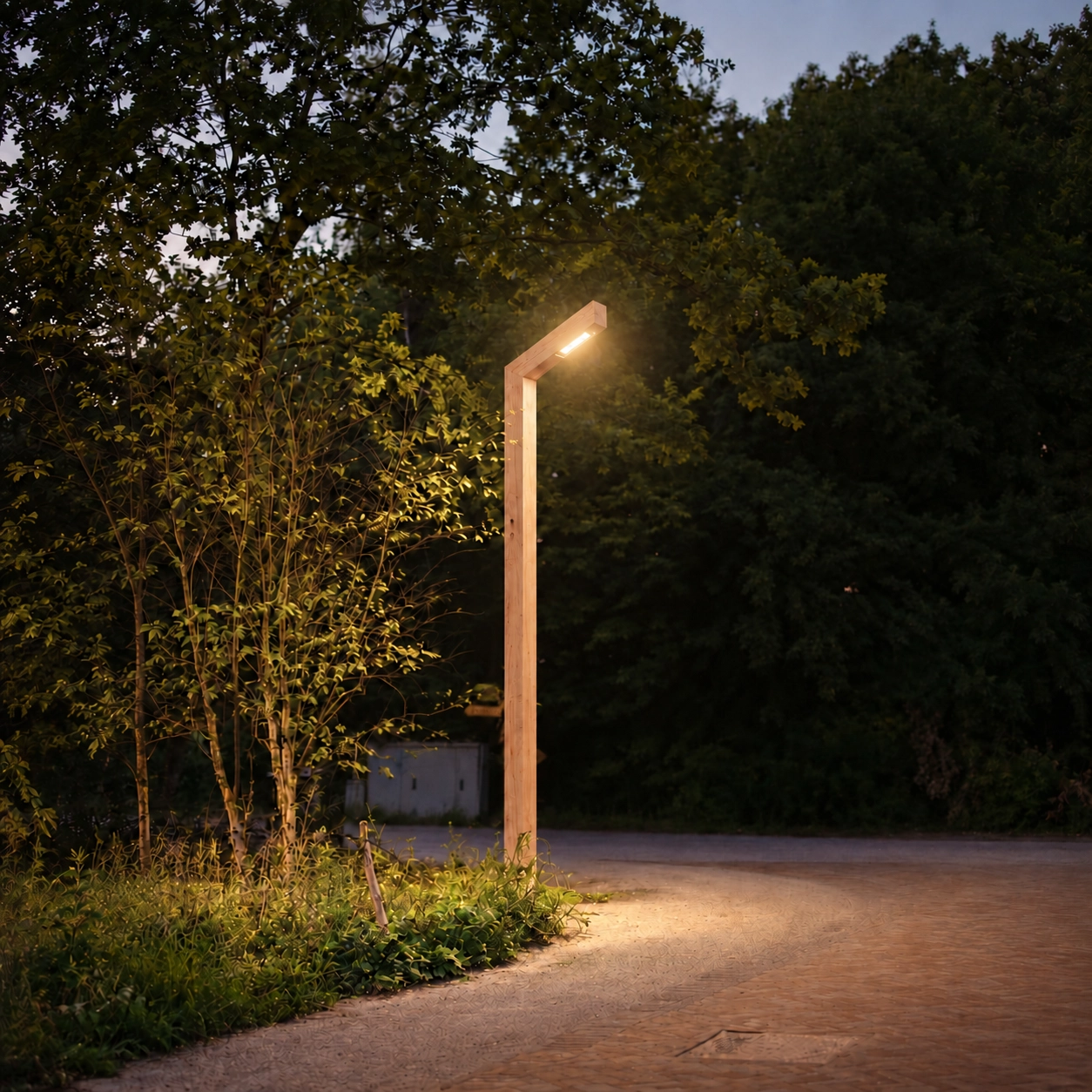Houten straatlamp Strato Douglas - 3M - PH07 - 3000K