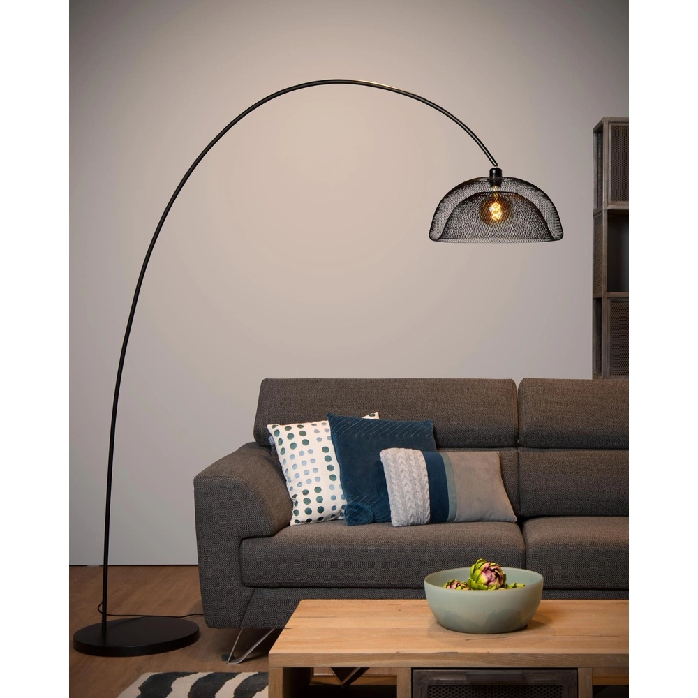 Gaas booglamp Mesh zwart Lucide 5411212302519