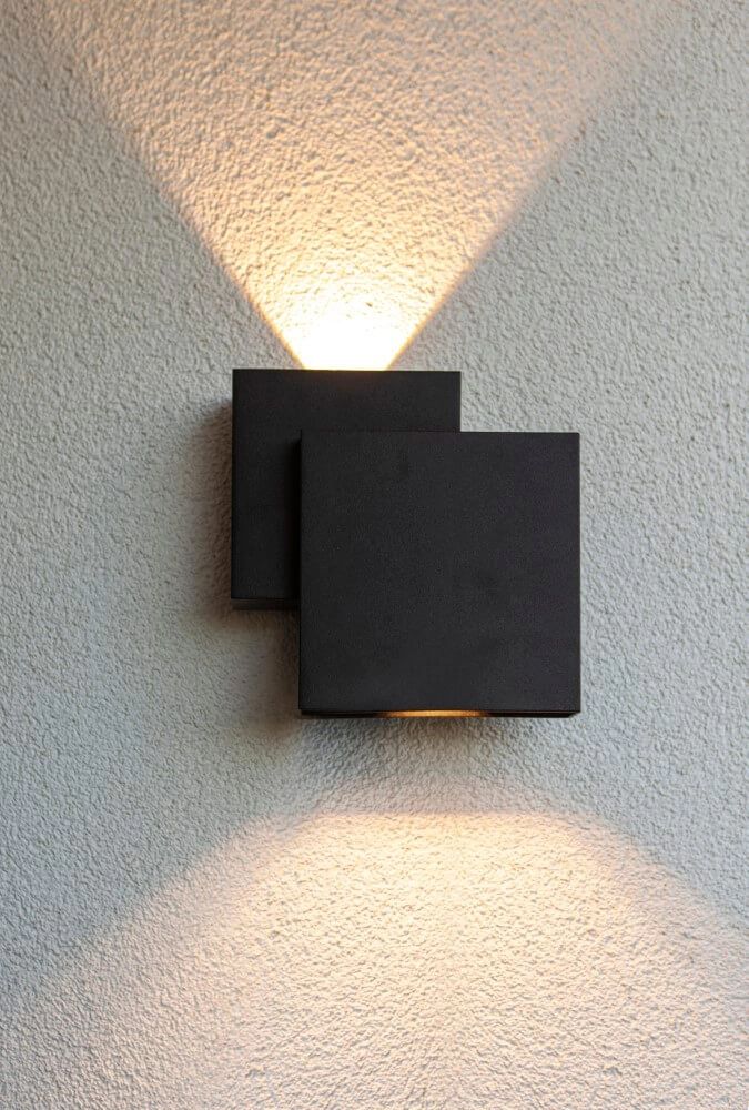 Design wandlamp Rialto zwart Lutec 6939412014944