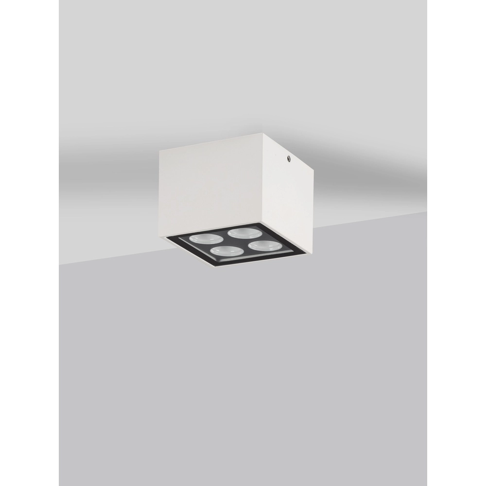 Plafondlamp Jax vierkant 8cm wit Lyora 5212017470607