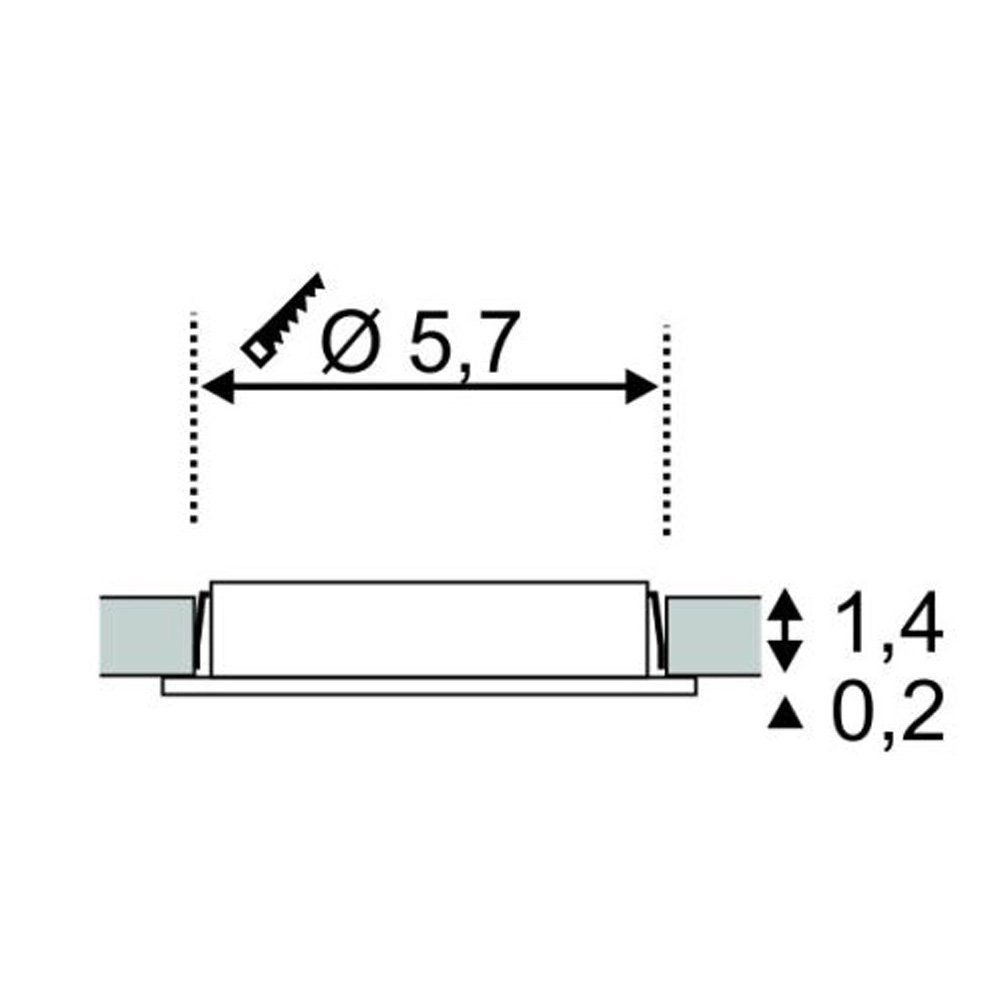 Led Downlighter Ceilinglight DL 126 chroom SLV 4024163138024
