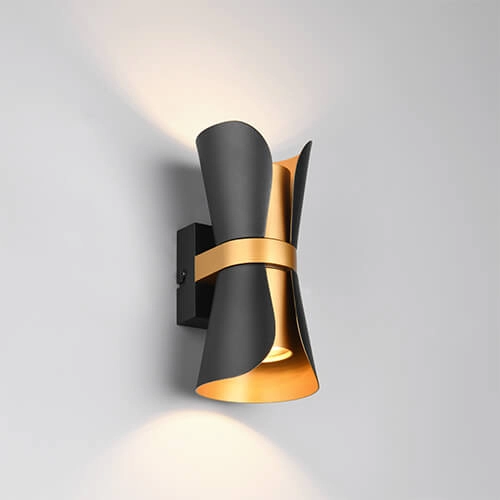 Design wandspot Coat zwart - up & down Trio 4017807613025