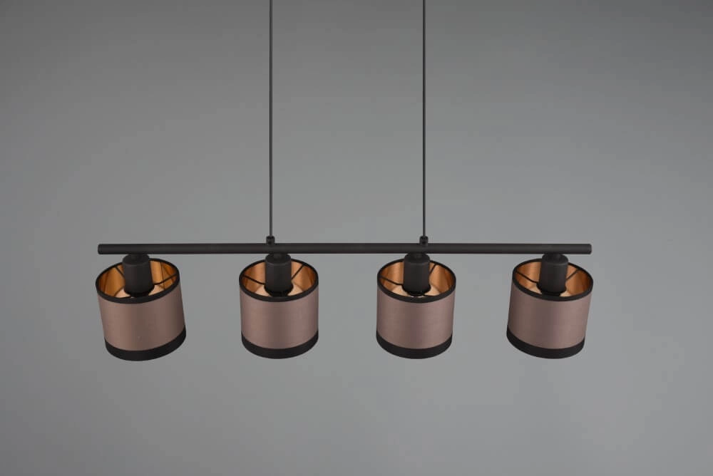 Hanglamp Davos taupe 4-lichts Trio 4017807574333