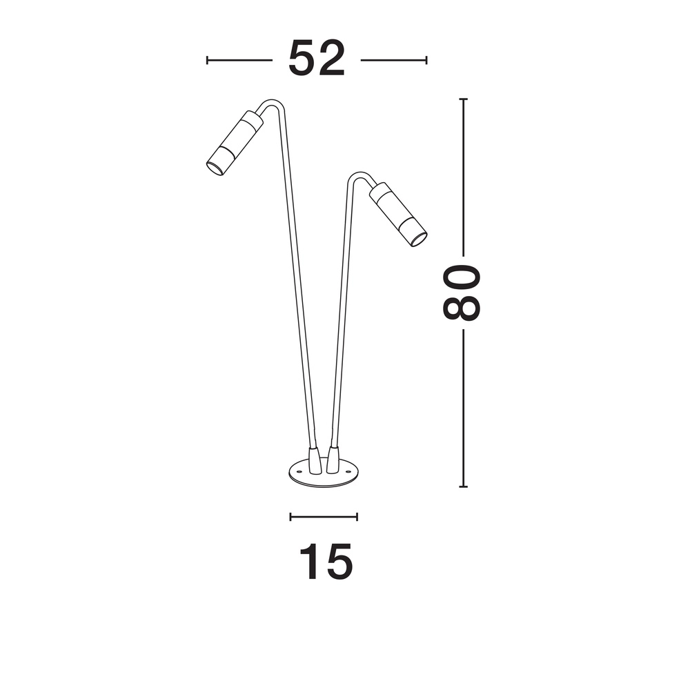 Tuinlamp Aether dubbel antraciet Lyora 5212017453952