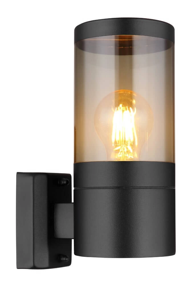 Black outdoor lamp Xeloo
